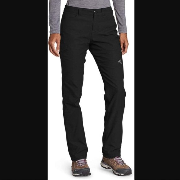 Eddie Bauer Adventure Snow Pants Black Winter Fall Cold Fleece Lined Plus size16 - Picture 1 of 6